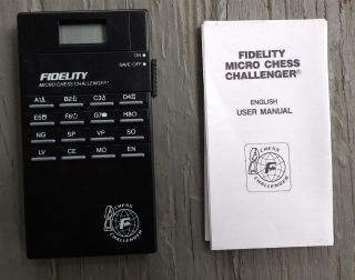 Fidelity Micro Chess Challenger Electronic Handheld Computer Game VTG Model 6096 5