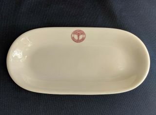 Vtg Us Army Medical Department Ceramic Butter Dish Wwii Corn Cob Syracuse 8 - W