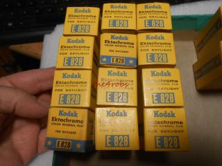 12 Rolls Kodak Ektachrome Film For Daylight E828 In Boxes Expired 1960