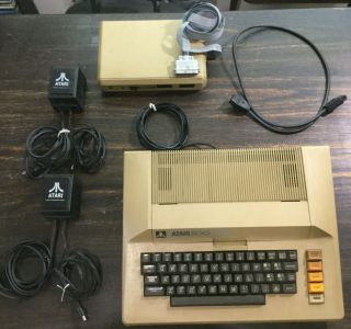 Atari 800 Computer & Atari 850 Interface Module,  Power Supplies And Cables