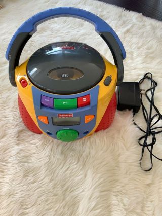 Vintage 2002 Fisher Price Portable Kids Boombox Cd Player