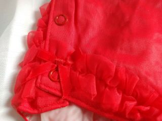 Vintage Alexis Red Rubber Waterproof Baby Pants Diaper Cover Size XL 25 - 32 Lbs 4