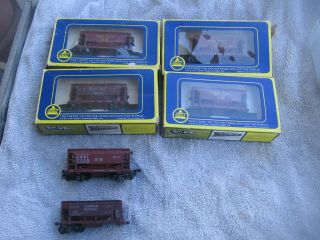 Vintage Ahm Trains Ho Scale Ore Car Set Of 6 Some Boxed 2 Not.