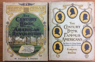 2 Books 1896 Century Book American Revolution & Famous Americans History Photos