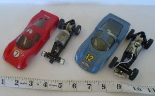 1/32 Scale Eldon 1968 Vintage Electric Slot Car Set Of (2) Race Porsche Ferrari