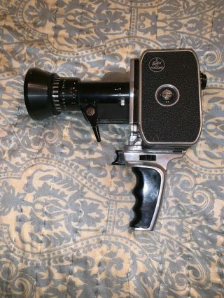Bolex P1 Paillard Zoom P1 Reflex 8mm Movie Camera W/ Pistol Grip