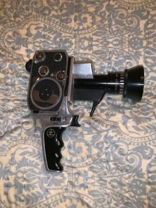 Bolex P1 Paillard Zoom P1 Reflex 8mm Movie Camera w/ Pistol Grip 2