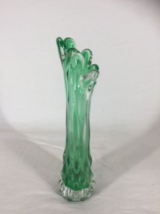Vintage Murano Art Glass Stem Vase (ref Y036) 2