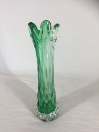 Vintage Murano Art Glass Stem Vase (ref Y036) 3