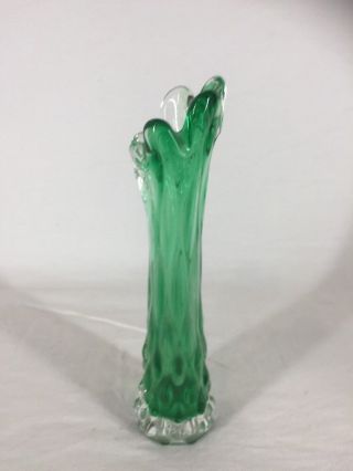 Vintage Murano Art Glass Stem Vase (ref Y036) 4