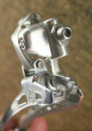 Vintage Campagnolo Record silver 10 speed front mech / derailleur / umwerfer 3