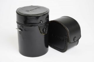 Rare Canon FD 50mm F3.  5 Macro Lens - Complete w/ LS Adapter,  Shade,  Caps & Case 5