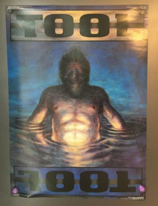 Vintage 90s Tool Band Poster Grunge Metal Undertow Water Man 1996