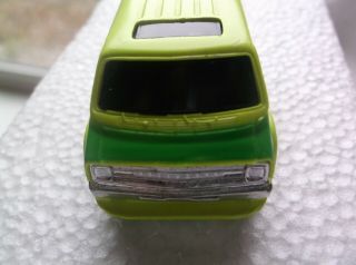 vintage tyco slot car dodge van hp - 2 chassis,  ho 1/64 scale,  track 3