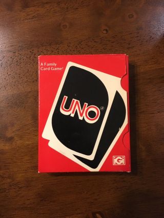 Vintage Uno Card Game 1979 - Family Fun One Card Pack