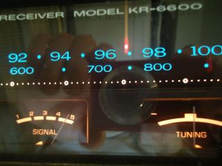 Kenwood Kr - 6600 Stereo Receiver 9.  5/10 Near Face,  Knobs Watch Video