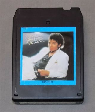 Vintage 8 Track Tape Cartridge Michael Jackson Thriller 1982 Epic Club R&b Nm