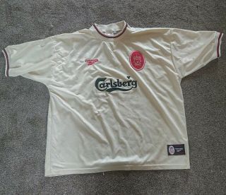Vintage Liverpool Football Away Shirt 1996/97 Retro Reebok Size 50/52 Xxl