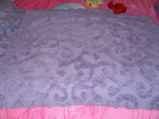Vintage 2 Chenille Pillow Shams 29 ”x”24 Purple