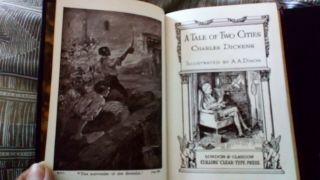 C 1930 A Tale Of Two Cities By Charles Dickens,  Leather Illust.  Pocket Collins