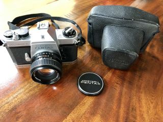 Pentax Spotmatic F 35mm Camera Asahi Smc Takumar 55mm 1:1.  8 Lens N.