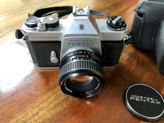 PENTAX SPOTMATIC F 35mm Camera Asahi SMC Takumar 55mm 1:1.  8 Lens N. 2