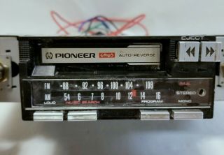 Vintage Pioneer KP - 4205 Car Cassette Tape Deck/Radio Stereo 2