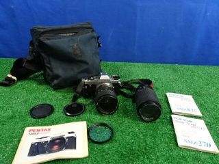 Pentax Program 35 Mm Camera W/tokina 80 - 200mm & 28 - 70mm Lens