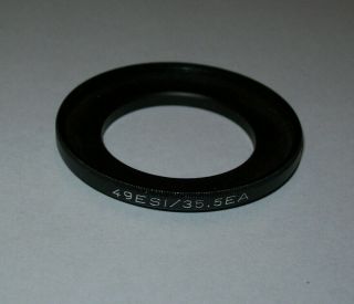 Vintage 35.  5 - 49mm Step Up Filter Ring -