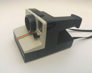 Vintage Polaroid Land Camera SX - 70 Rainbow with Focal 600 Electronic Flash 6