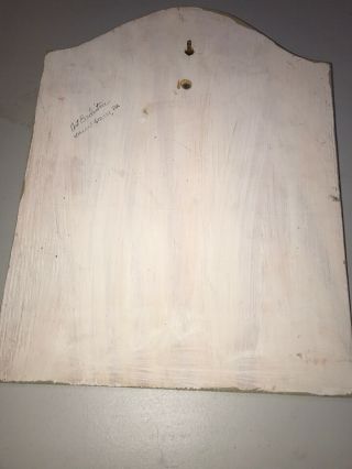 Vintage Signed Art Boxleitner “Goose Hunter” Wood Sign Carved Decoy Duck 4