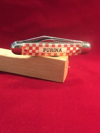 Vintage Purina Two Blade Pocket Knife Providence Cutlery Co.  Usa