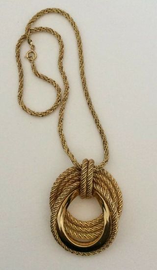 Vintage Gold Tone Necklace Marked Grosse & Germany