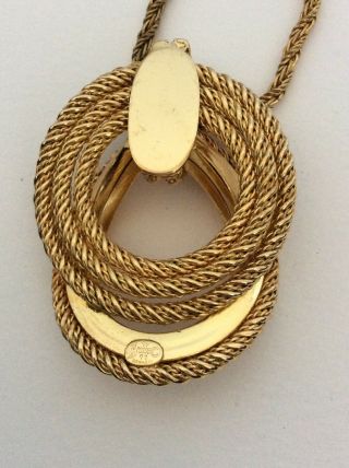 Vintage Gold tone Necklace Marked GROSSE & GERMANY 3