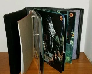 Vintage 90s Jurassic Park T - Rex 3 Ring School Binder Notebook With Folders 2