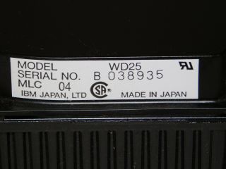 Vtg 1980 ' s IBM WD25 20MB MFM Desktop Computer PC Hard Disk Drive Storage Japan 4