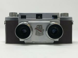 Revere Stereo 33 35mm Camera,  F3.  5 Amaton Lenses,  Film,  Ex,