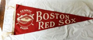 Vintage 29 " Boston Red Sox W/ Fenway Park Pennant