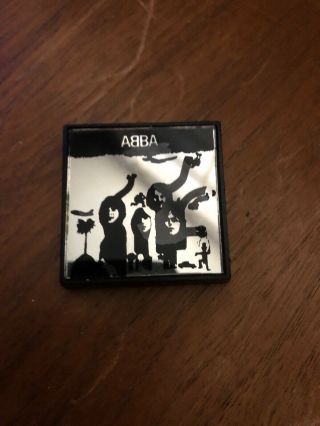 Abba - The Album Vintage 1970s Mirror Effect Pin Badge