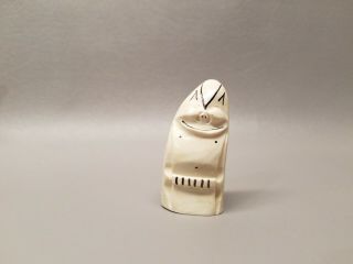 Vintage Billiken Authentic Alaska Craft Label Tooth Shape Good Luck Figure 2 1/4
