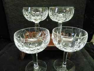 Waterford Vintage Set Of 4 Crystal Kildare Sherbert Champagne Glasses 5 1/4 "