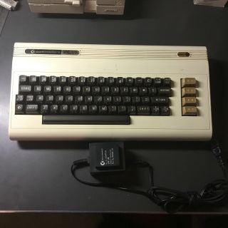 & Commodore Vic - 20 Computer With Power Supply Cord