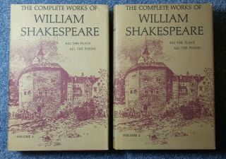The Complete Of William Shakespeare : Two Volumes - All Plays & Poems - Hc