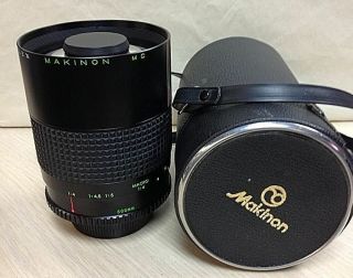 Makinon Mc Reflex 500mm 1:8 Mirror Macro Lens No.  821807 Olympus Mount