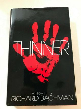 Vintage 1984 Stephen King Richard Bachman Thinner Hardcover 4th Printing Book