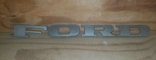 Vintage 1970 - 1972 Ford Truck Front Hood Letter Emblems