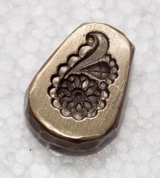 India Vintage Bronze Jewelry Die Mold/mould Hand Engraved Ear Tops Design Die289