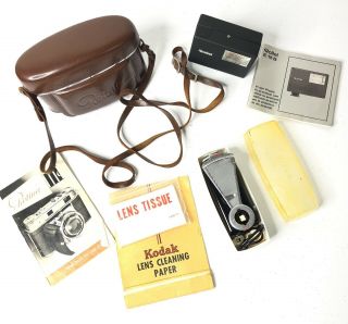 Kodak Retina Iiic 3c Camera With Case And Accessories