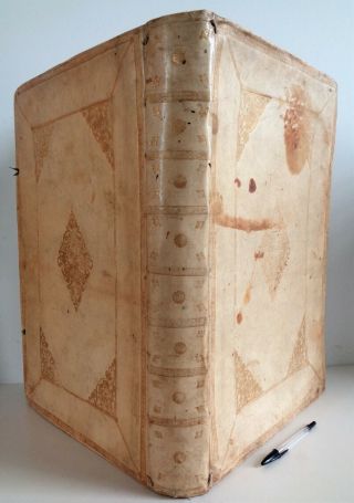 1645 Blaeu Novvus Atlas England History Binding Vellum Folio Speed Camden