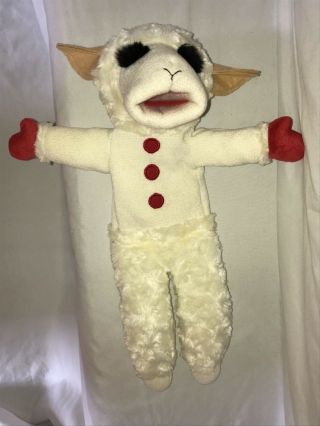 Vintage Lamb Chop Hand Puppet Shari Lewis Stuffed Animal Plush Lambchop Tv Sock